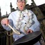 stilt walking chef, food festival