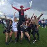 festival stilt walker