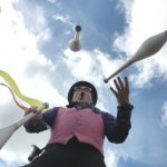 stilt walking juggler entertainer