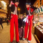 victorian stilt walkers