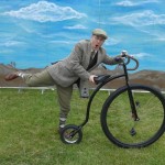 tweed gent cycling entertainer