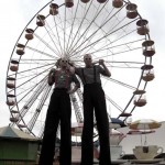 stilt walkers