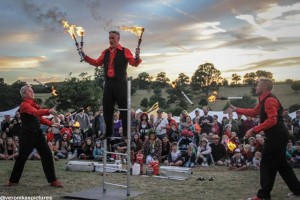 fire jugglers show