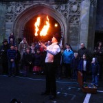 fire juggling show