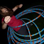 hula hooping girl