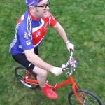 olympic themed cyclist
