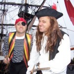 pirate stilt walkers