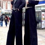 stilt walkers - victorian themed