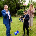 circus skills at wedding