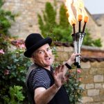 fire juggling entertainer