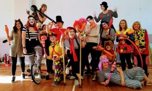 circus skills activity for hen party