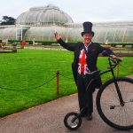 cycling entertainer, penny farthing
