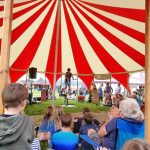 comedy juggling show at festival