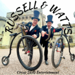 Circus skills entertainers